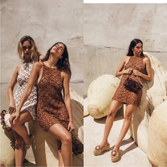 Cult Gaia Yara Knit Dress in Amber - Picture 5 of 5